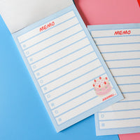 Notepad - blue cake