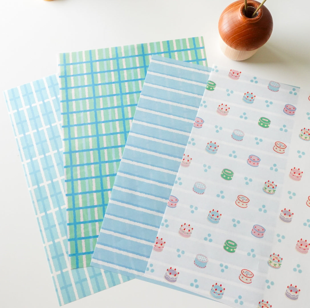 Design Paper - blue rectangle pattern
