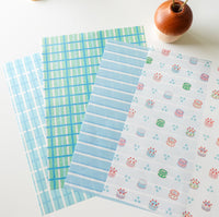 Design Paper - blue rectangle pattern