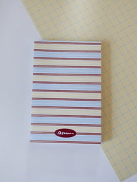 Notepad - butter yellow stripes