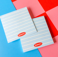 Notepad - blue stripes