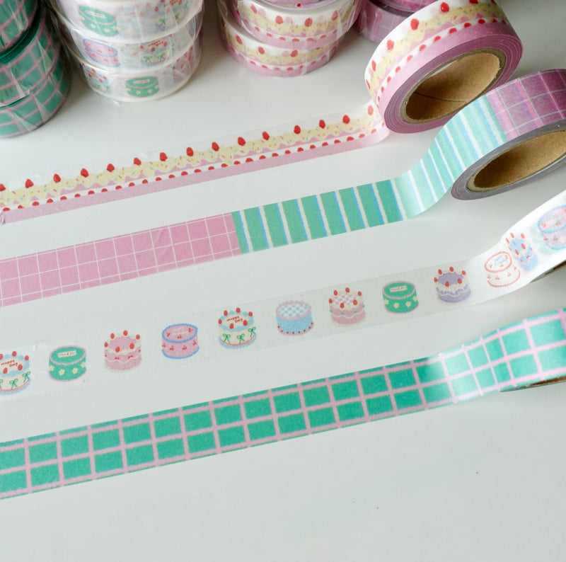 Masking tape - Pink green