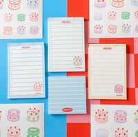 Notepad - blue stripes