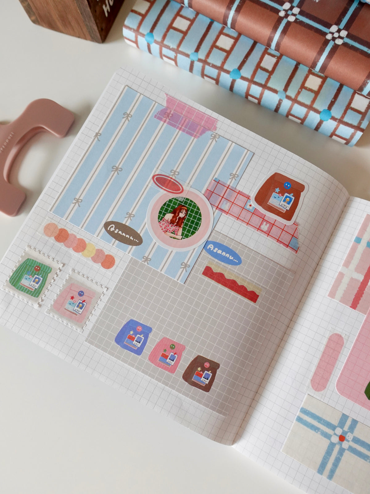 Masking tape - Pop deco coral pink