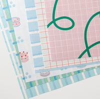 Design Paper - blue rectangle pattern