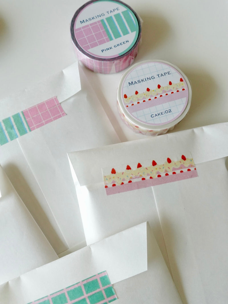 Masking tape - Pink green