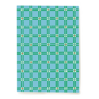 Masking sheet - green&amp;blue minsa pattern