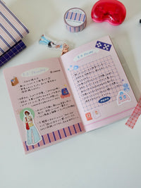 Notepad - Dusty pink grid