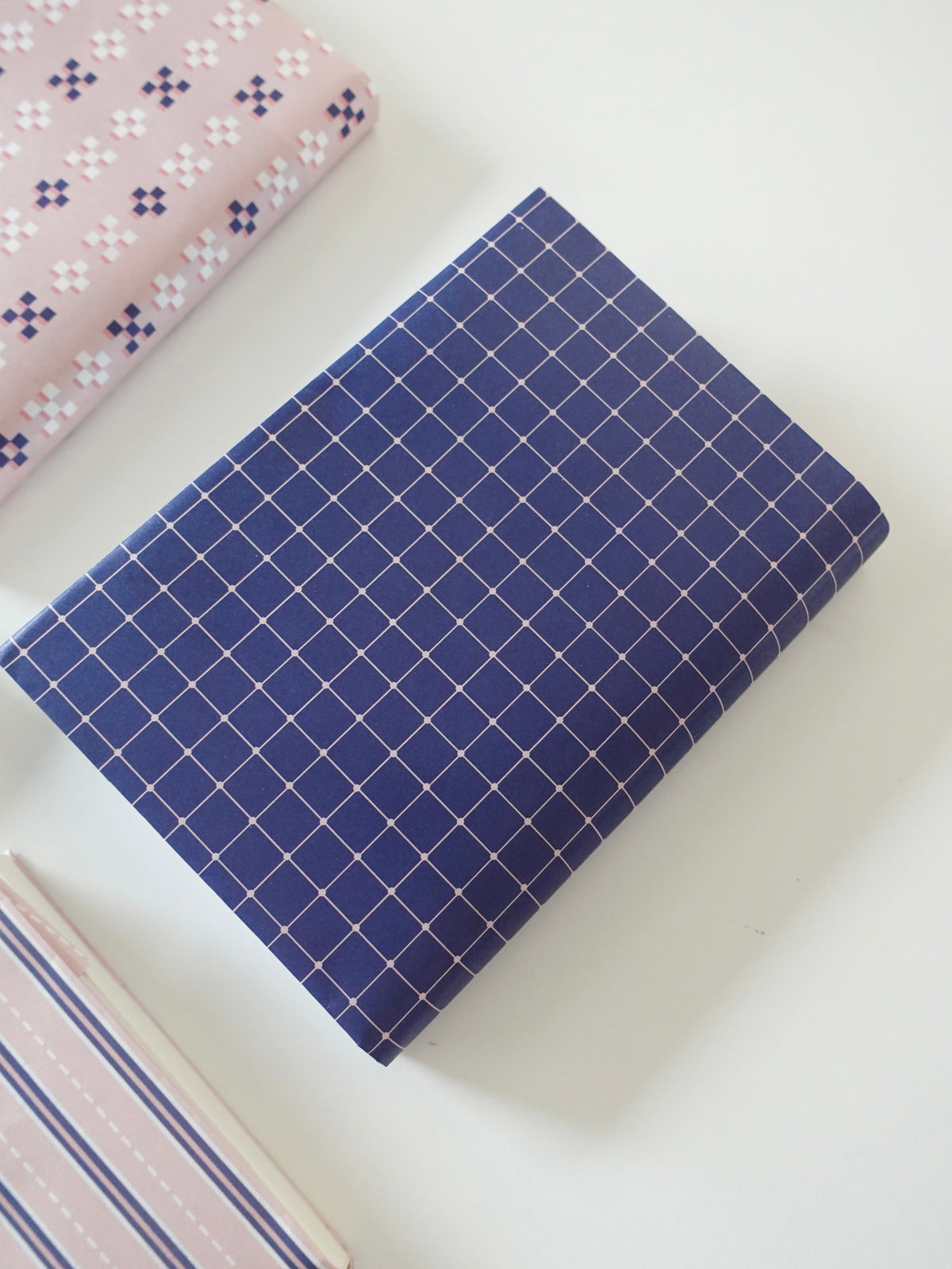 Design Paper - navy grid