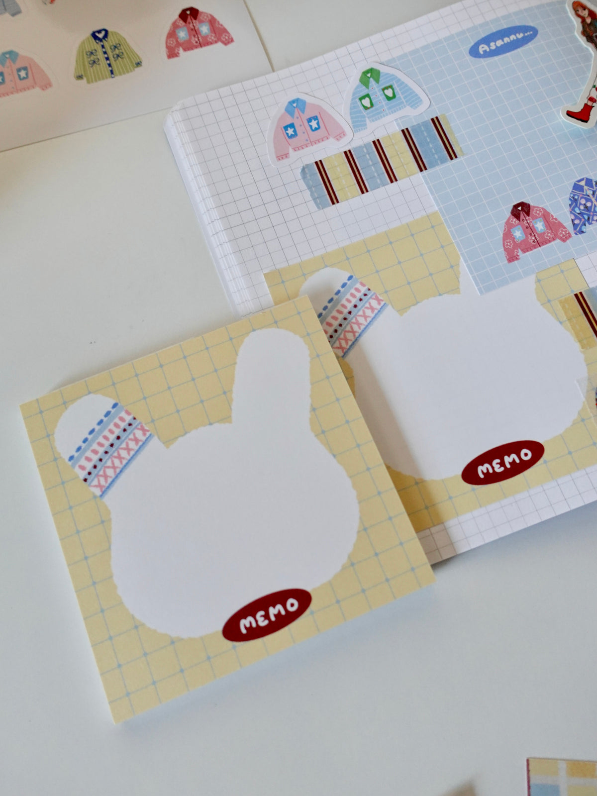 Notepad - butter yellow rabbit