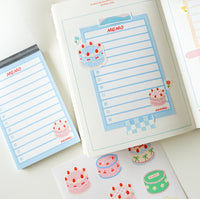 Notepad - blue cake