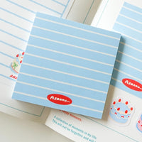 Notepad - blue stripes