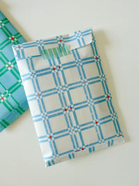 Design Paper - white&blue minsa pattern