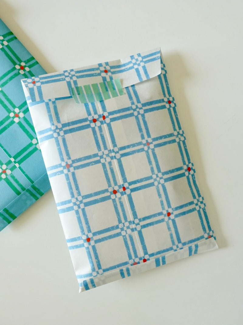 Design Paper - white&blue minsa pattern