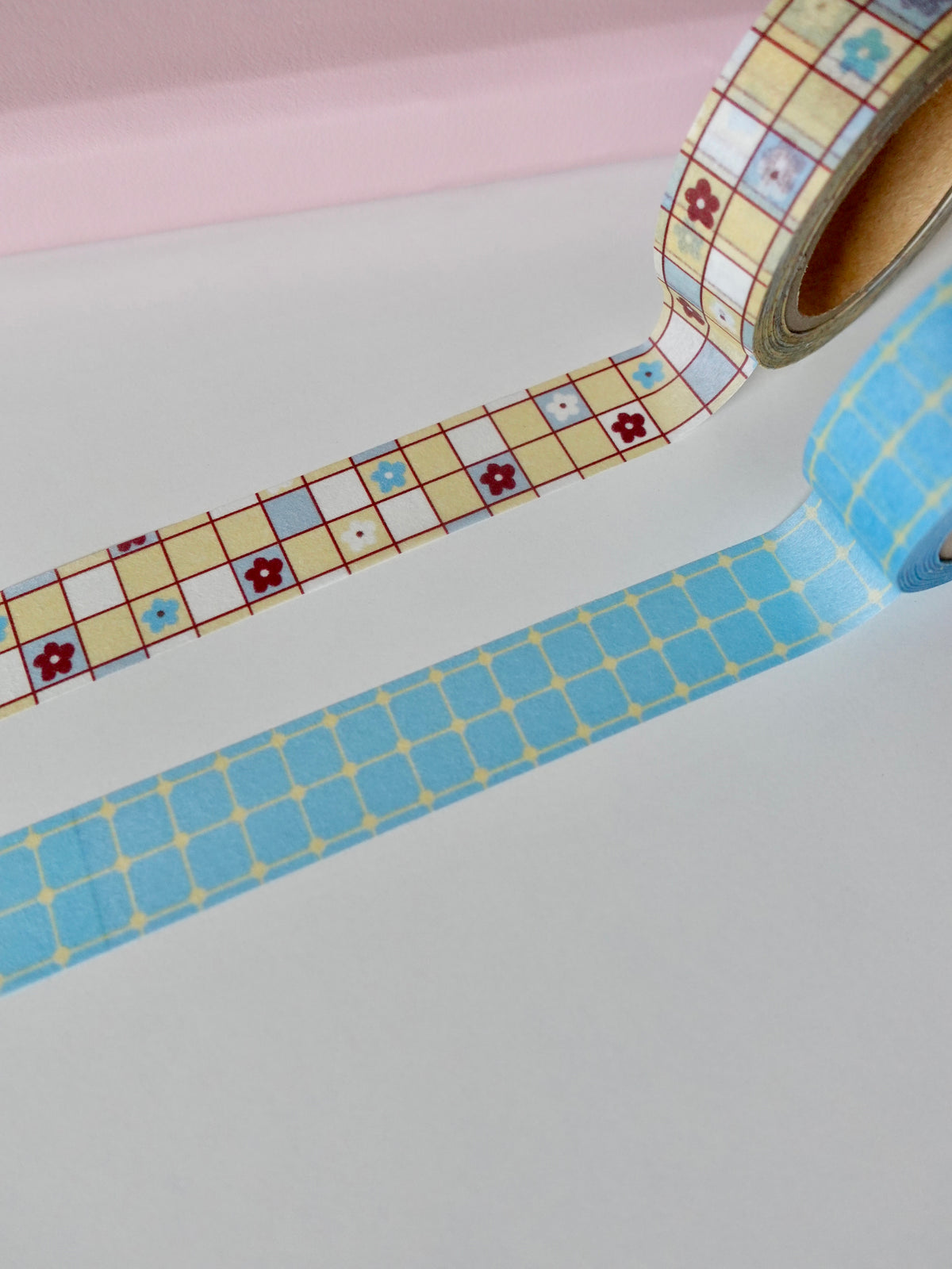 Masking tape - Light blue grid