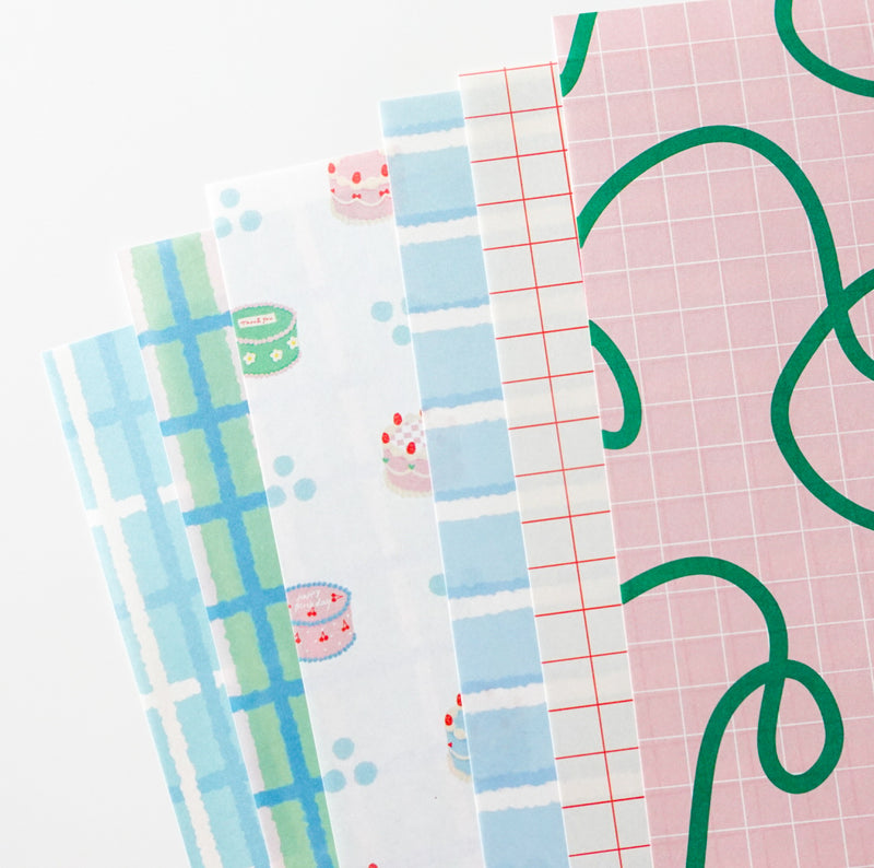 Design Paper - blue rectangle pattern