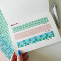 Masking sheet - pink grid