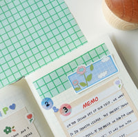 Masking sheet - green grid