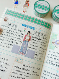 Masking tape - Green grid