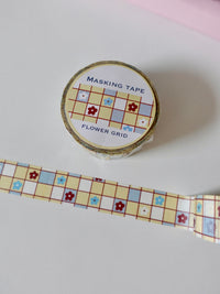 Masking tape - Flower Grid