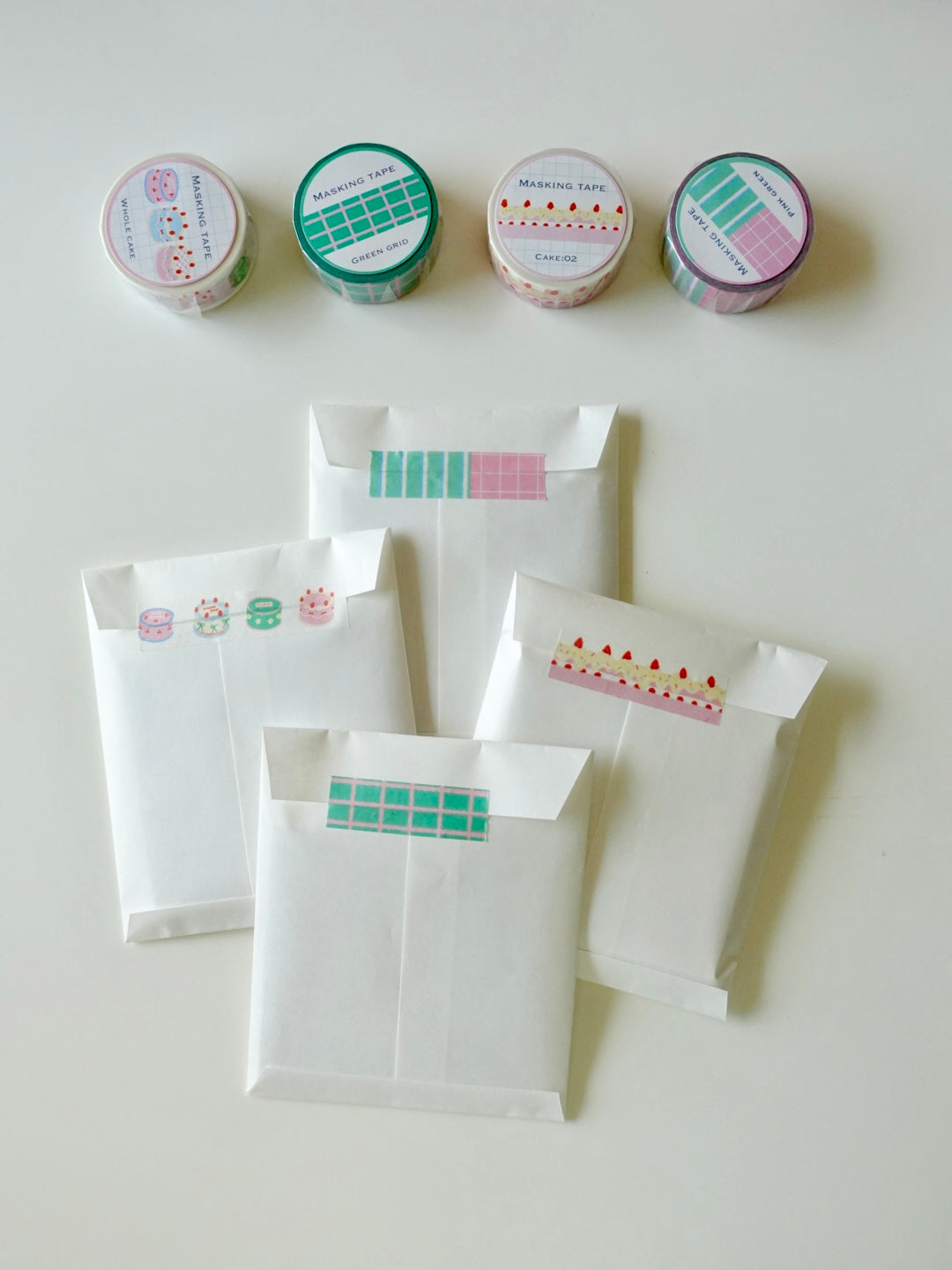 Masking tape - Pink green