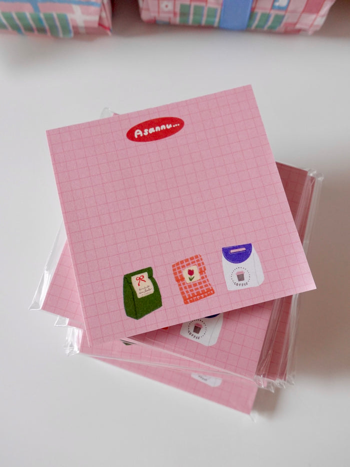 Notepad - mini pink package
