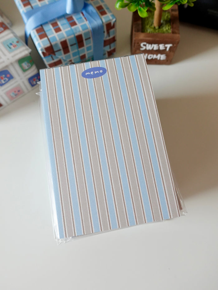 Notepad - gray stripes