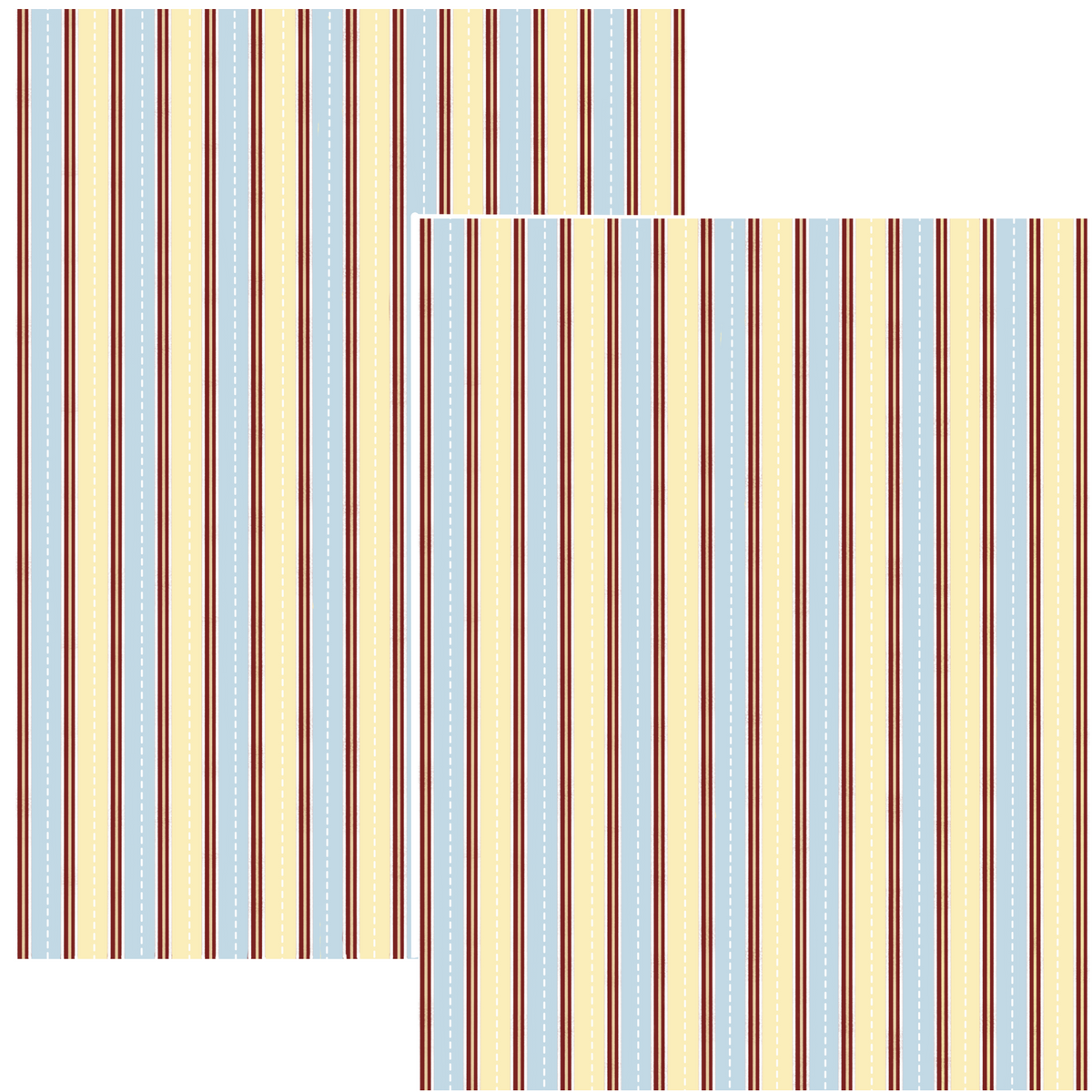 Design Paper - Butter yellow stripes
