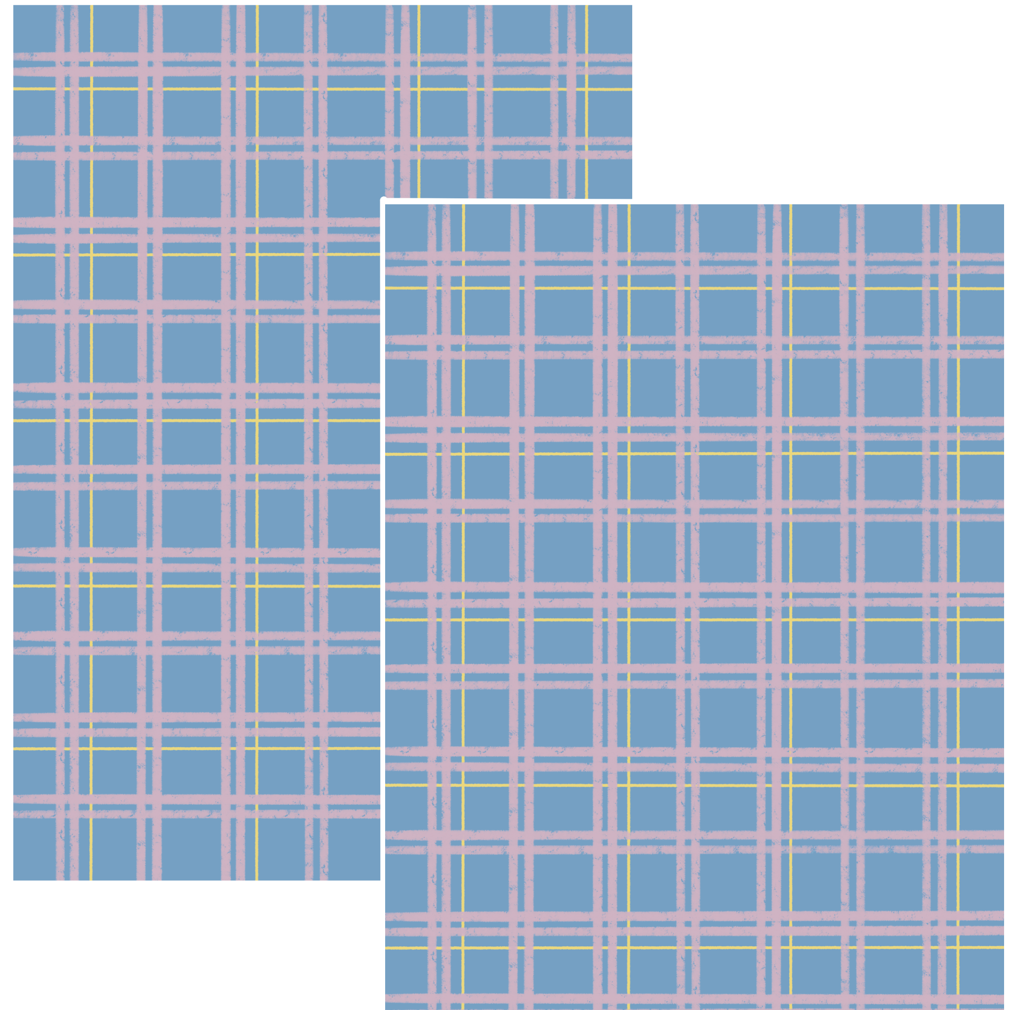 Design Paper - blue check pattern – Asannu shop