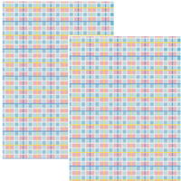 Design Paper - Blossom check pattern