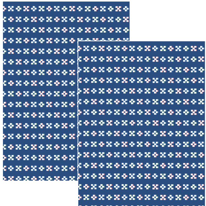 Design Paper - navy Minsa pattern